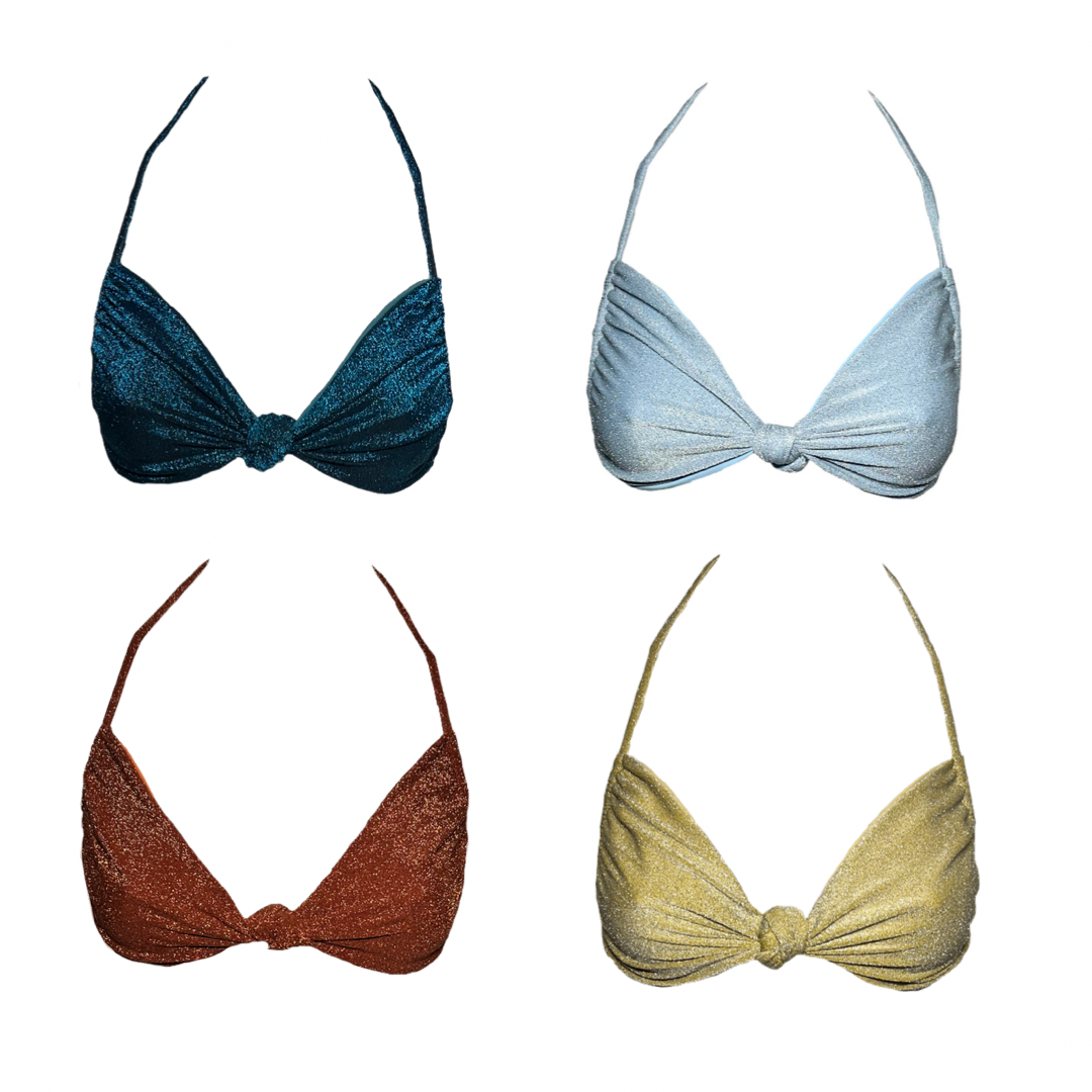 Knotted Glitter Bandeau